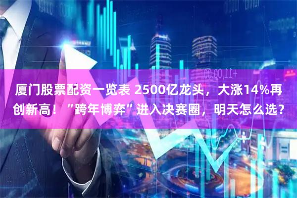 厦门股票配资一览表 2500亿龙头，大涨14%再创新高！“跨年博弈”进入决赛圈，明天怎么选？